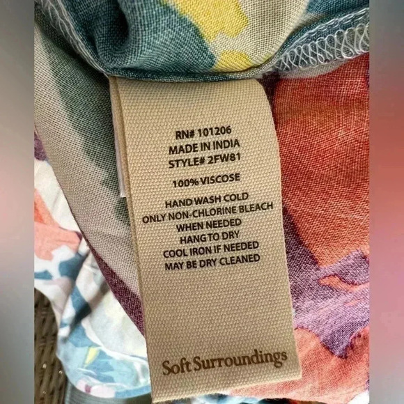 Soft Surroundings Kara Floral Maxi Skirt Sz S - Picture 8 of 10